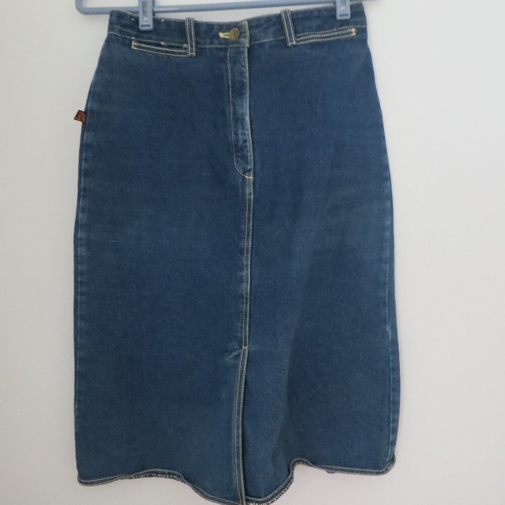 Women's Vintage Jordache Denim Jeans Skirt